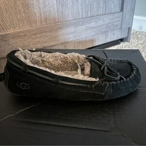 UGG Gray Plush Lined Slippers